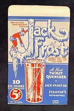 5 Vintage 1940's Jack Frost Raspberry Flavored Drink Mix Startup Candy Company picture