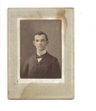 c1900 Handsome Well Dressed Dapper Man Approx CDV Size Photo Board Cabinet Card picture