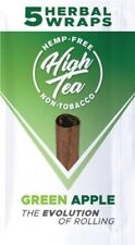 High Tea Non Tobacco All Natural Herbal Smoking Wraps - Green Apple - 25 Self... picture