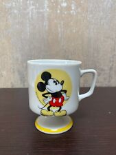 Vintage Mickey Mouse Pedestal Footed Coffee Mug Cup Walt Disney picture