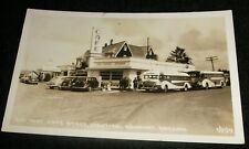 ROADSIDE RPPC - Bay Way Cafe Diner, Newport Oregon Vintage Postcard picture