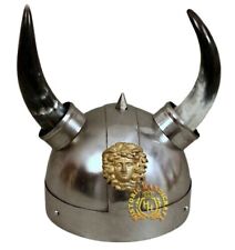 Medieval Viking Horn Helmet Theatrical Play Horn Hat Armor Helmet with Horns picture
