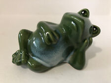 Whimsicle Reclining Frog Figurine, Vintage Ceramic by Greenbrier picture