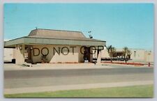 Postcard TX Hereford View First National Bank Motor Bank Armored Car? Vintage I8 picture