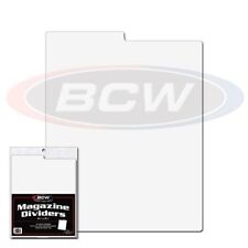 BCW Magazine Dividers Pack of 25 White w/ Write On Index Tabs Archival Quality picture