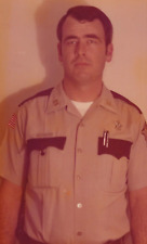 2Z Photograph SIZE: 3.5x5 Handsome Police Officer Portrait 1970-80's Cop picture