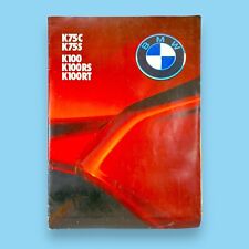 BMW Motorcycle Sales Brochure 1985, K75C, K75S, K100, K100RS, K100RT picture