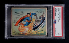 1940 SUPERMAN THROUGH THE MINE FIELD HIGH NUMBER CARD #61 PSA 3 VG GUM INC. picture
