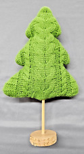 Wondershop Sweater knit Christmas Tree with Wood Base 15.5