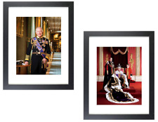 King Charles III Royal Coronation & in Uniform 2 Matted & Framed Picture Photos picture