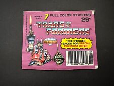 1986 Transformers Diamond Stickers pack picture