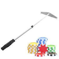 Portable Telescopic Metal Poker Chip Collector Rake Retractable Stick Pusher picture