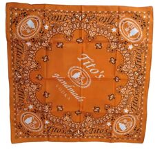 40 Brand New Tito's Bandanas Orange Paisley Handkerchiefs In Bag 21