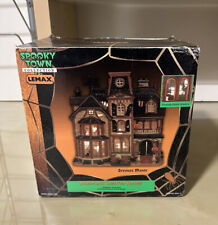 2000 - Lemax Spooky Town Porcelain Lighted House - Greaves Manor picture