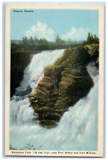 Port Arthur Ontario Canada Postcard Kakabeka Falls 128 Feet High c1940's picture