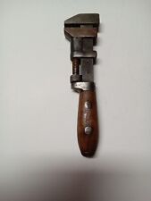 VTG Solid Bar 8 1/4 Inch Wood Handle Monkey Wrench picture