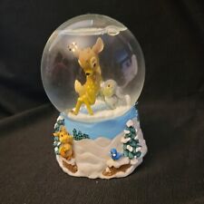 Enesco Disney Bambi Thumper Skaters Waltz  Snowglobe Glitter Globe 660558  5.5