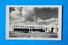 1942 Toltec Motel MARFA Texas RPPC Real Photo Post Card Vintage Architecture picture