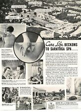 1937 Saratoga Spa Vintage Print Ad Springs New York NY picture