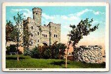 PPC Postcard MA Massachusetts Worcester Bancroft Tower Exterior picture