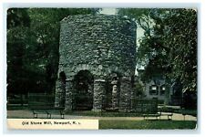 1911 Old Stone Mill, Newport Rhode Island RI Antique Postcard picture
