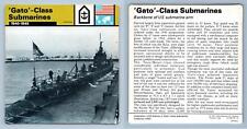 'Gato' - Class Submarines - 1940-45 - Weapons - WW2 Edito-Service SA 1977 Card picture