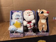 Rudolph The Rednosed Reindeer Gemmy Bumble, Rudolph & Santa NEW IN BOX  picture