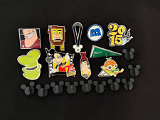 DISNEY PINS LOT OF 10 * MICKEY MOUSE * CAPTAIN HOOK * MALEFICENT * SIMBA … picture