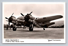 RPPC WWII RAF Bristol Beaufighter X 156 FLIGHT Photograph Postcard picture