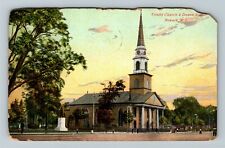 Newark NJ-New Jersey Trinity Church, Doane Statue, c1908 Vintage Postcard picture
