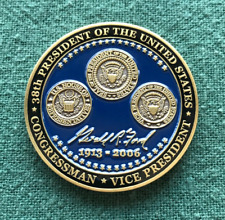 President Gerald R Ford Challenge Coin Integrity At The Helm 2014 Commemorative picture