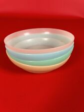 Lot of 4 Vintage Pastel #155 Tupperware Cereal or Storage Bowls picture