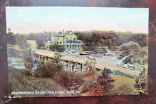 Bath ME Maine Vintage Postcard New Meadows Inn and New Bridge 1912 picture