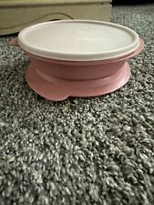 Vintage Tupperware Reheatables Microwave Bowl 2527 & Lid 2528 Dusty Rose picture