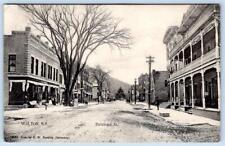 1910 WALTON NEW YORK NY DELAWARE STREET DIRT ROAD STOREFRONTS W BENTLEY POSTCARD picture