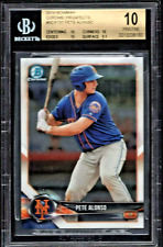 2018 Bowman Chrome Prospects Pete Alonso # BCP137 BGS 10 Pristine METS 3854 picture