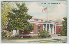 Postcard Vintage US Post Office in Barnesville GA. picture