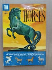 Dell Giant Treasury of Horses #1 1955 Low Grade picture