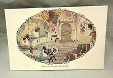H Willebeek Le Mair Augener Postcard Small Rhymes 3 Mice Went to a Hole to Spin picture