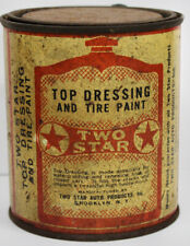 Original Early Two Star Top Dressing & Tire Paint Can/Tin picture