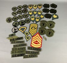 MILITARY PATCH LOT SET OF 50 PATCHES ARMY RANK & MORE picture