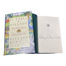 Hillary Clinton Signed Autograph “It Takes A Village” Book First Lady Under Bill picture
