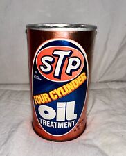 Vintage 1986 STP Four Cylinder Oil Treatment Can Never Used. Decor, Collectible picture