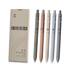 UIXJODO Gel Pens, 5 Pcs 0.5mm Black Ink Pens Fine Point Smooth Writing Morandi picture
