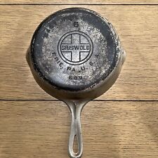 Antique Griswold 6 Chrome Plated Cast Iron Skillet 699 picture