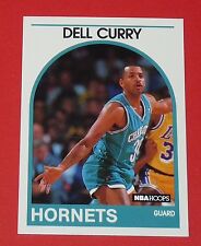 # 299 DELL CURRY CHARLOTTE HORNETS 1989 NBA HOOPS BASKETBALL CARD picture