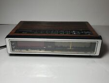 Vintage Woodgrain Clock Radio Realistic Chromatic 243-Working picture