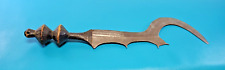 Antique Original African Ngombe Large Sword Knife Curved Sickle Blade picture