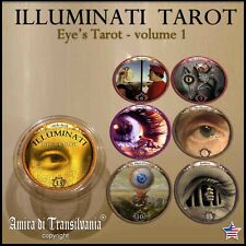 eyes tarot card deck oracle eye illuminati new world order collection guide book picture