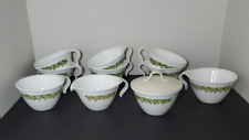 Crazy Daisy Cream & Sugar +Cups Corelle Green Atomic Matched 10 Pc Set WHOLESALE picture